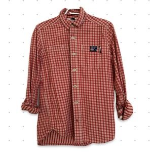 Limited Edition SuperDry Plaid Red Collared Shirt